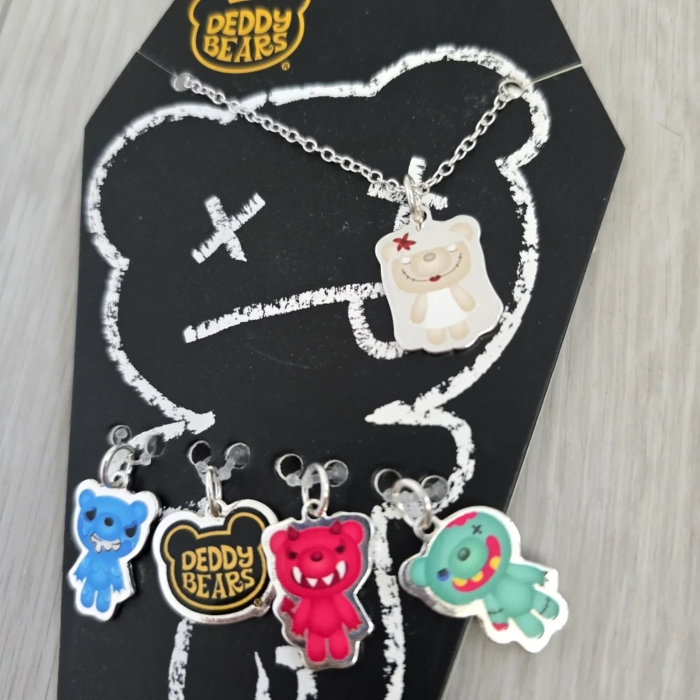 NWT Deddy Bears Interchangeable Charm Necklace - Picture 3 of 5